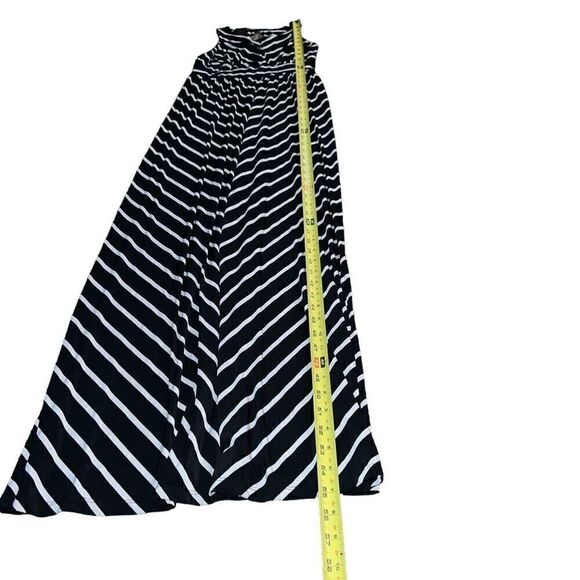 INC INTERNATIONAL CONCEPTS Black Striped Sleeveless Maxi Dress Sz S - Picture 8 of 8